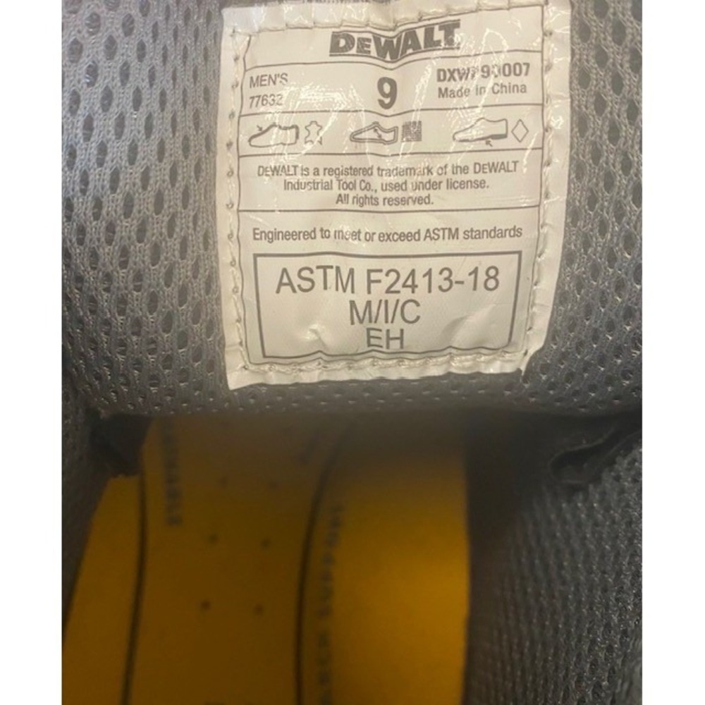 DEWALT Mens Industrial Footwear Work Boots  EH ASTM F2413-18 Size 9 - Picture 4 of 6